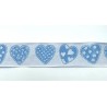 Nastro in cotone con cuori